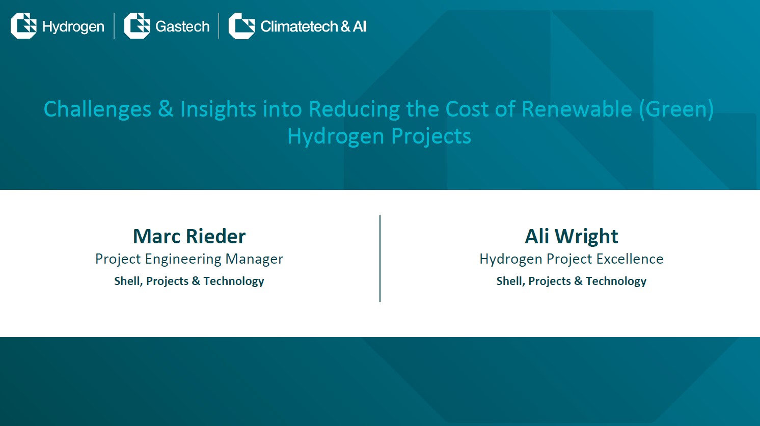 Marc Rieder And Ali Wright Hydrogen Session