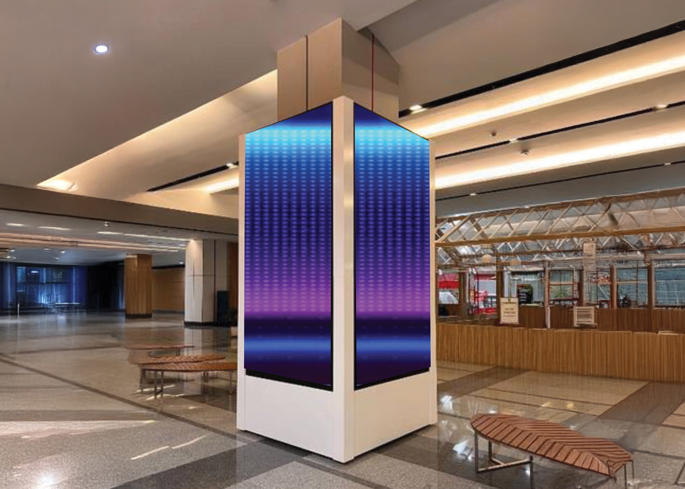 LED Column wrap 4 way (Moveable) - Gastech 2025