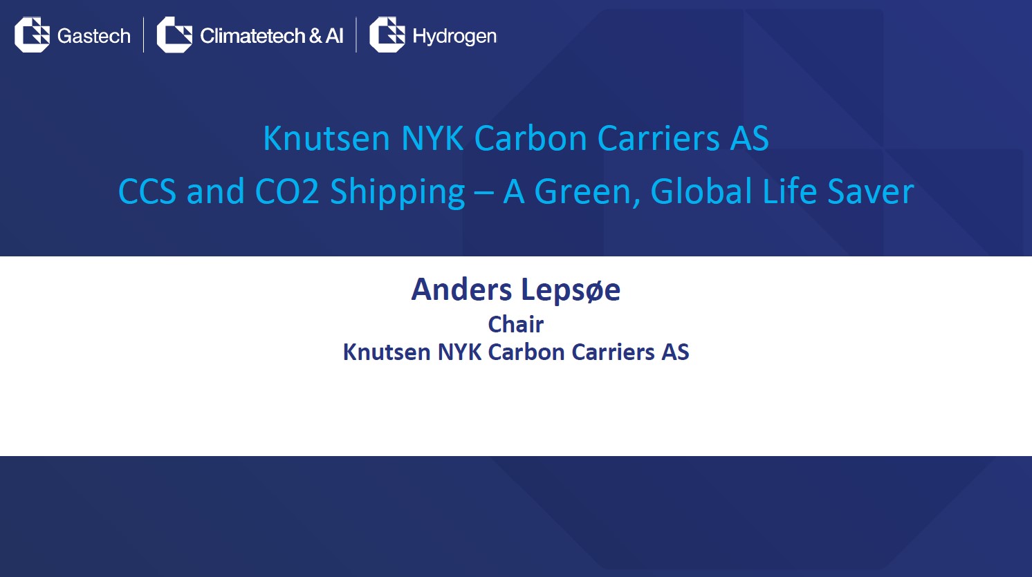 Anders Lepsoe, Chair, Knutsen NYK Carbon Carriers